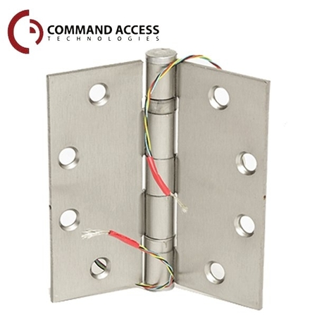 COMMAND ACCESS Power Transfer Hinge, Electrified, 2-Wire, Chassis, 5-Knuckle Standard Weight, 24 Volt at 4 Ampere,  CAT-ETH2WH4545-626-CH-BB79-4FT